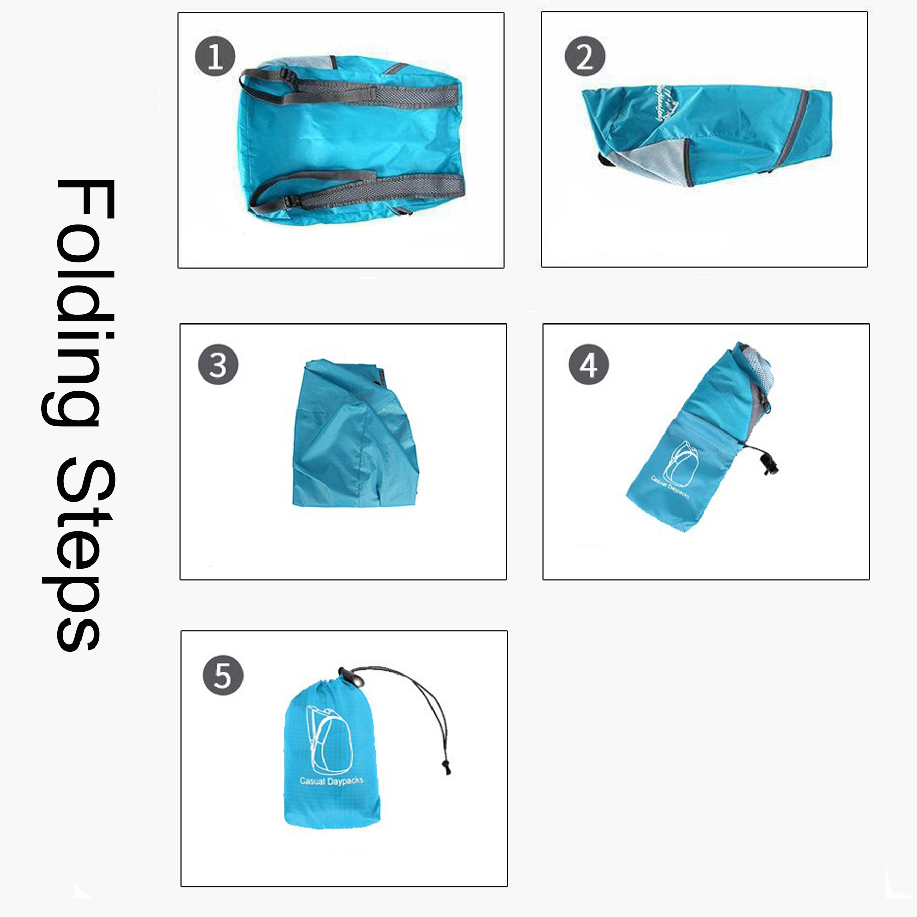 Folded Travel Backpack view 4