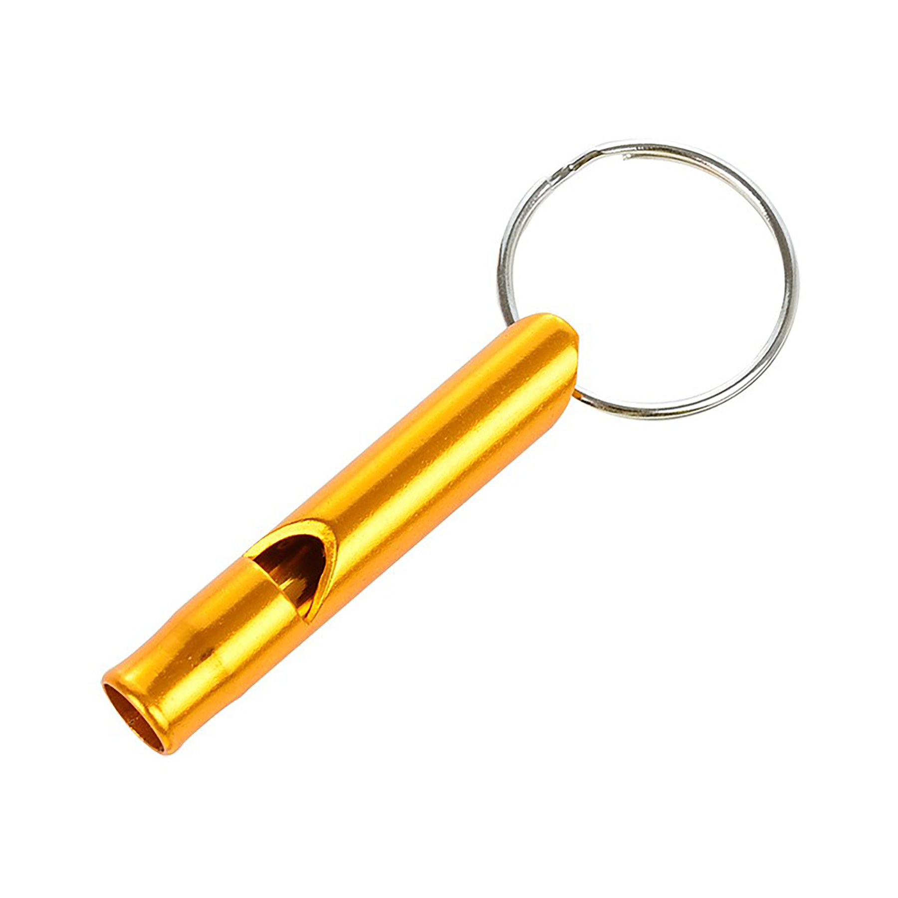Survival Aluminum Emergency Whistle w/Keychain view 2