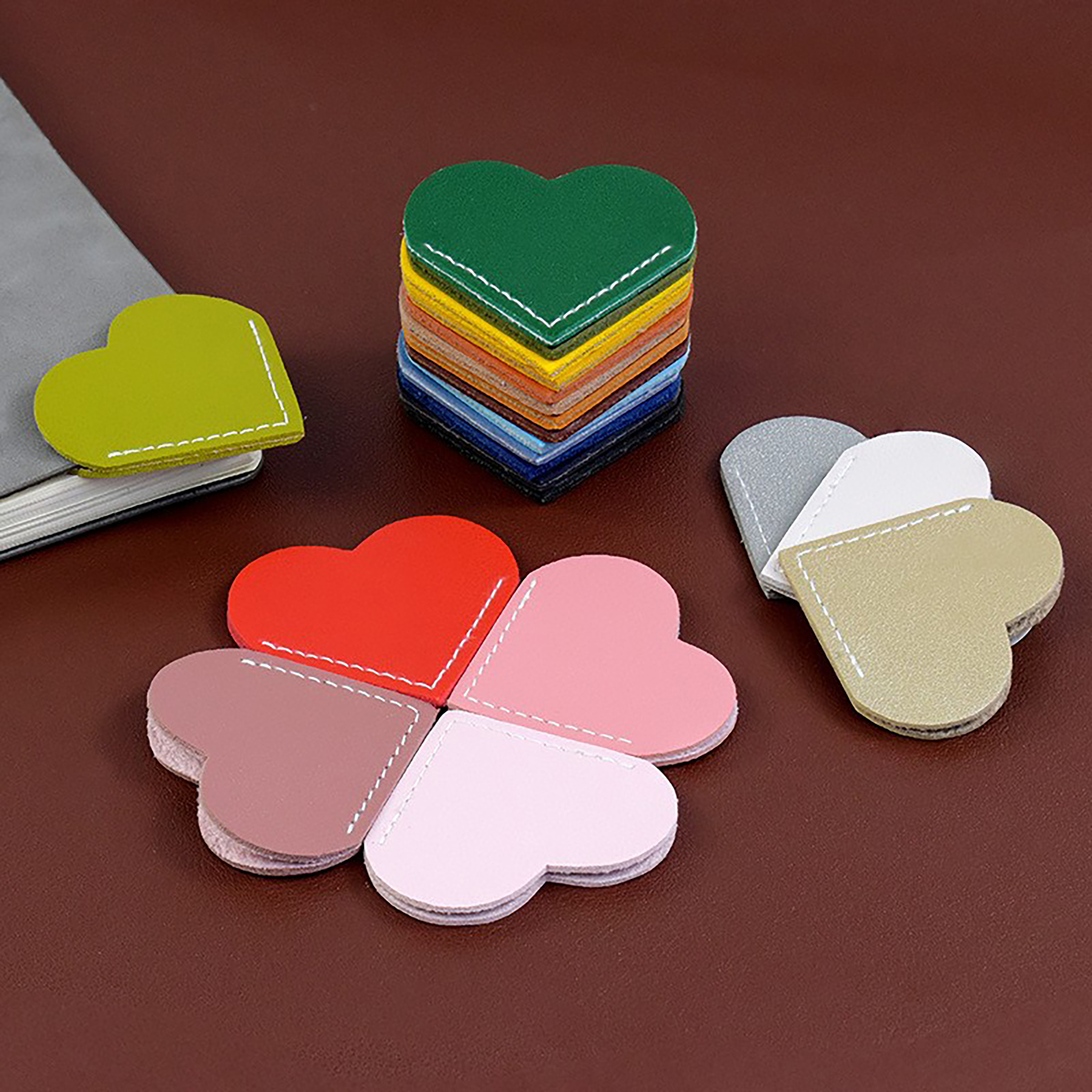 Leather Heart Bookmark view 2