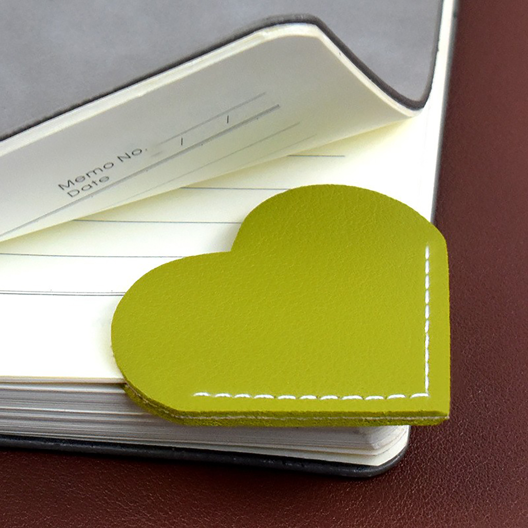 Leather Heart Bookmark view 3