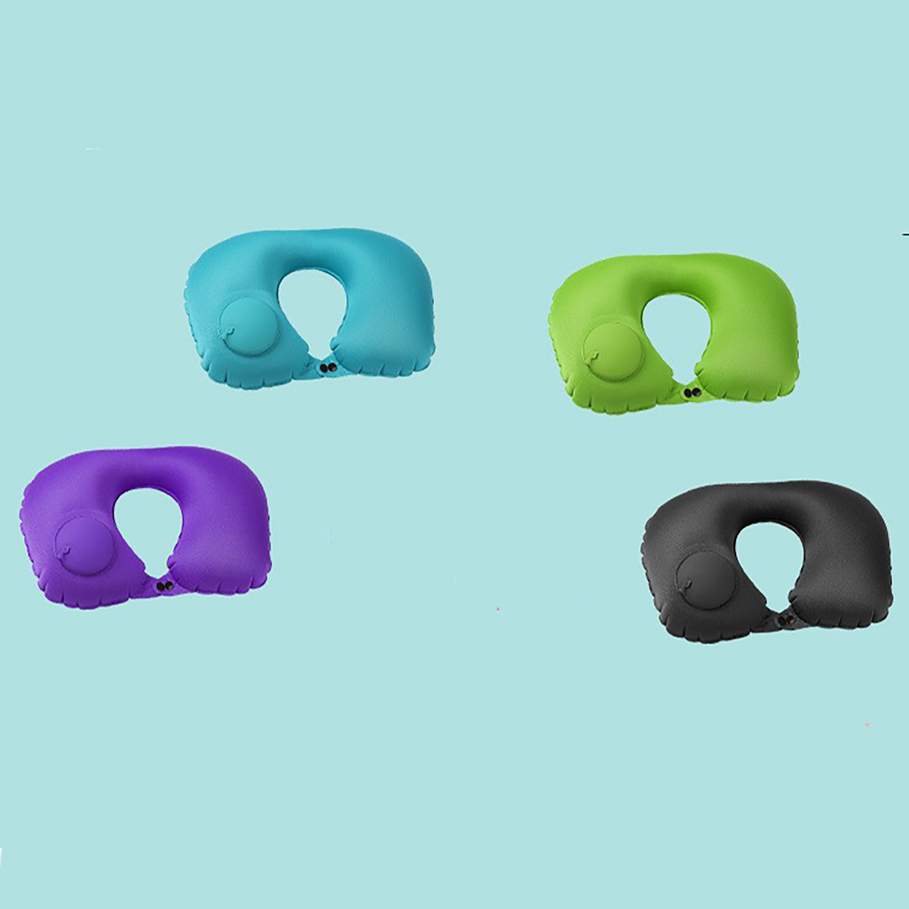 U Shape Inflatable Travel Neck Pillow view 3