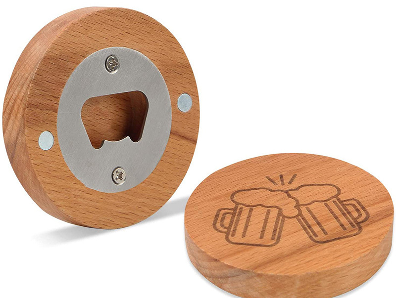 Magnetic Wooden Bottle Opener