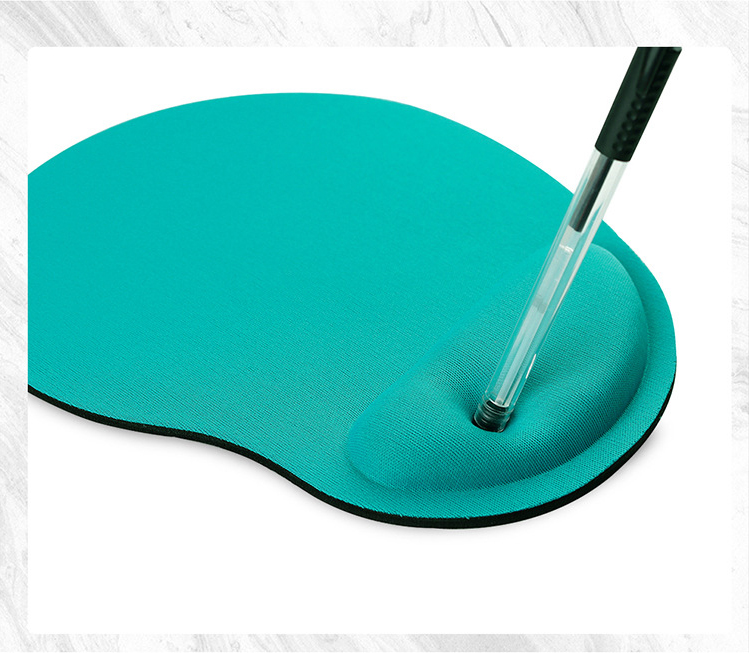 Custom Logo Printed Rubber Mouse Pad with Wrist Rest view 2