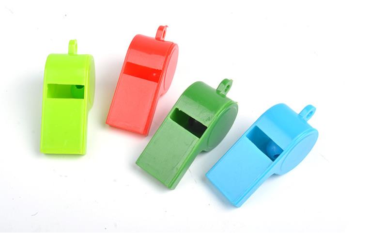 Colorful whistle with lanyard