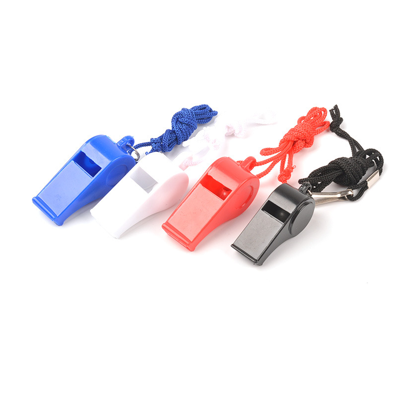 Colorful whistle with lanyard view 2