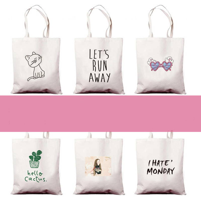 Natural Color Canvas Tote Bags