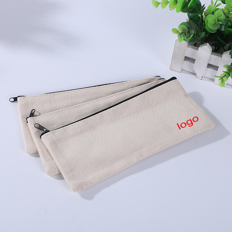Customized Canvas Pencil Bag (7.87"W x 4.33"H) view 3