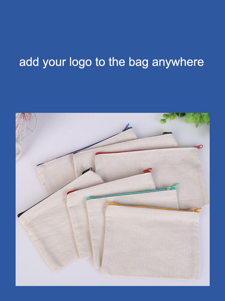 Customized Canvas Pencil Bag (7.08"W x 4.72")