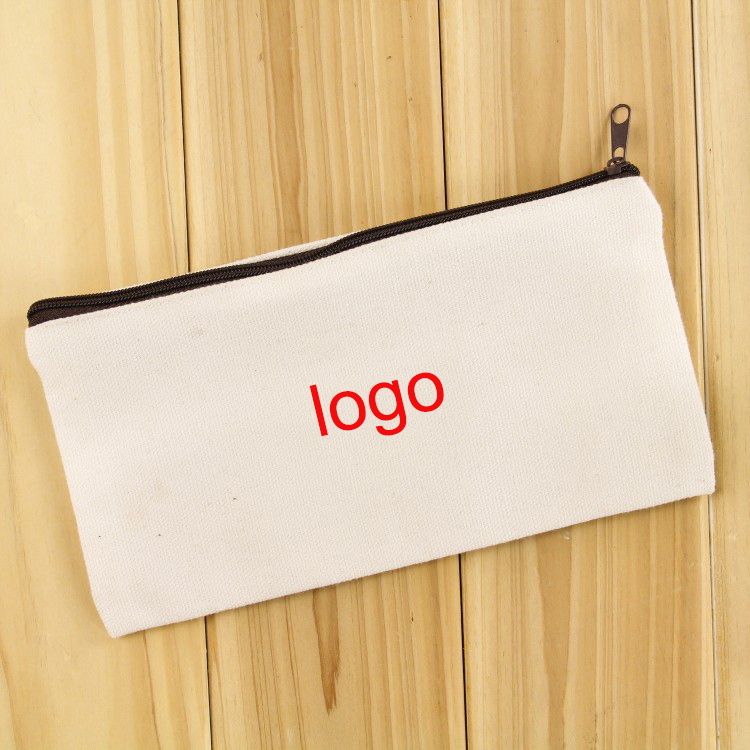 Customized Canvas Pencil Bag (8.26"W x 5.11"H) view 3