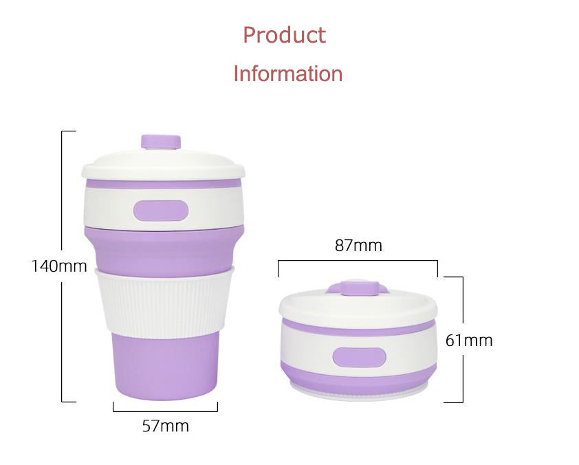 12Oz Silicone Foldable Cup 150g view 5