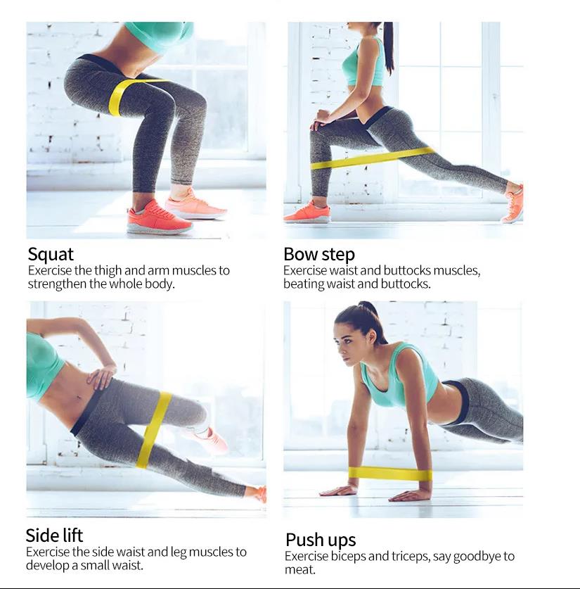 Rubber Fitness Resistance Bands view 2