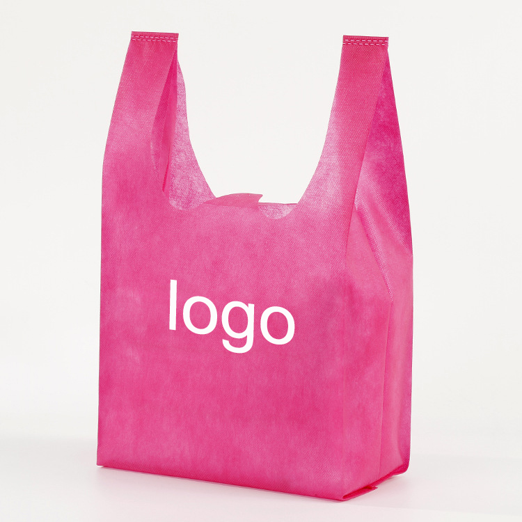 Non-Woven T-shirt Shopping bag 13 3/4"W x 23 5/8"H x 6 1/4"D view 3