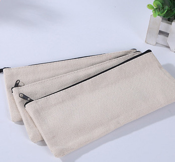 Customized Zipper Canvas Pencil Case 7 7/8"W x 5 1/8"H