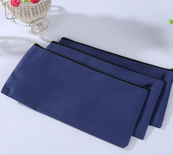 Customized Zipper Canvas Pencil Case 7 7/8"W x 5 1/8"H