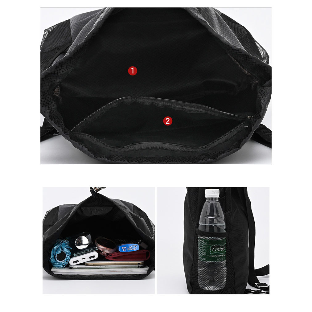 Bundle Pocket Drawstring Backpack view 4