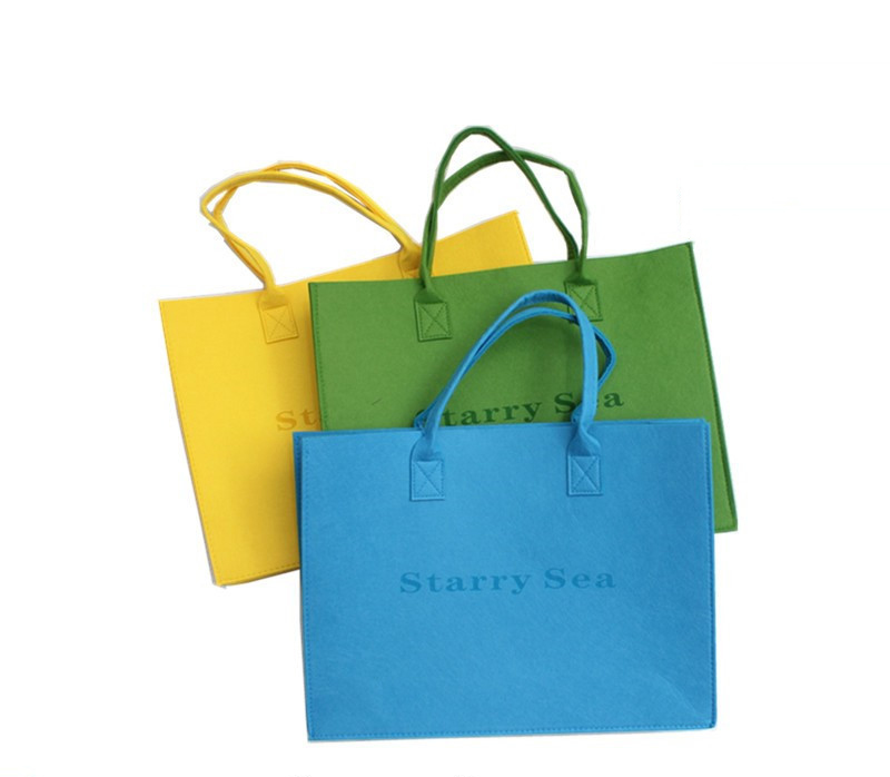Portable Felt Tote Bag view 2