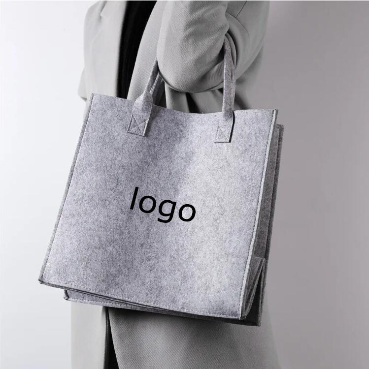 Portable Felt Tote Bag view 3