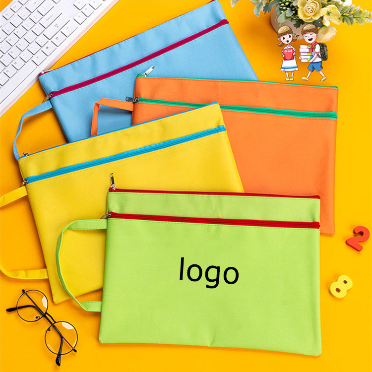 Oxford Fabric Zipper Double Storage Bag
