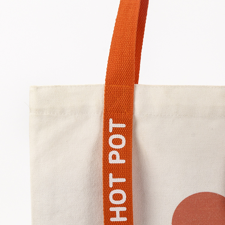 Natural Canvas Shopping Tote Bag£¨Ribbon Style£© view 3