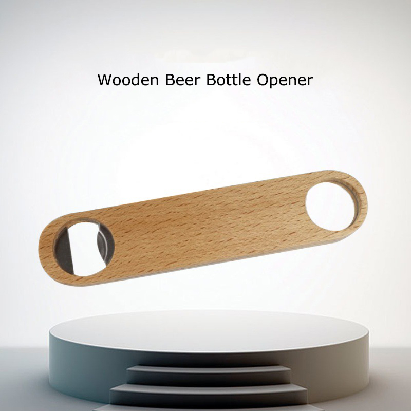 Custom Wooden Bottle Opener view 2