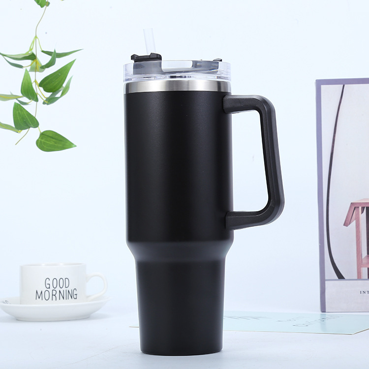 40oz Straw Tumbler With Handle view 2