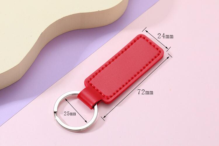Hot Sale Pu Leather Keychain view 3