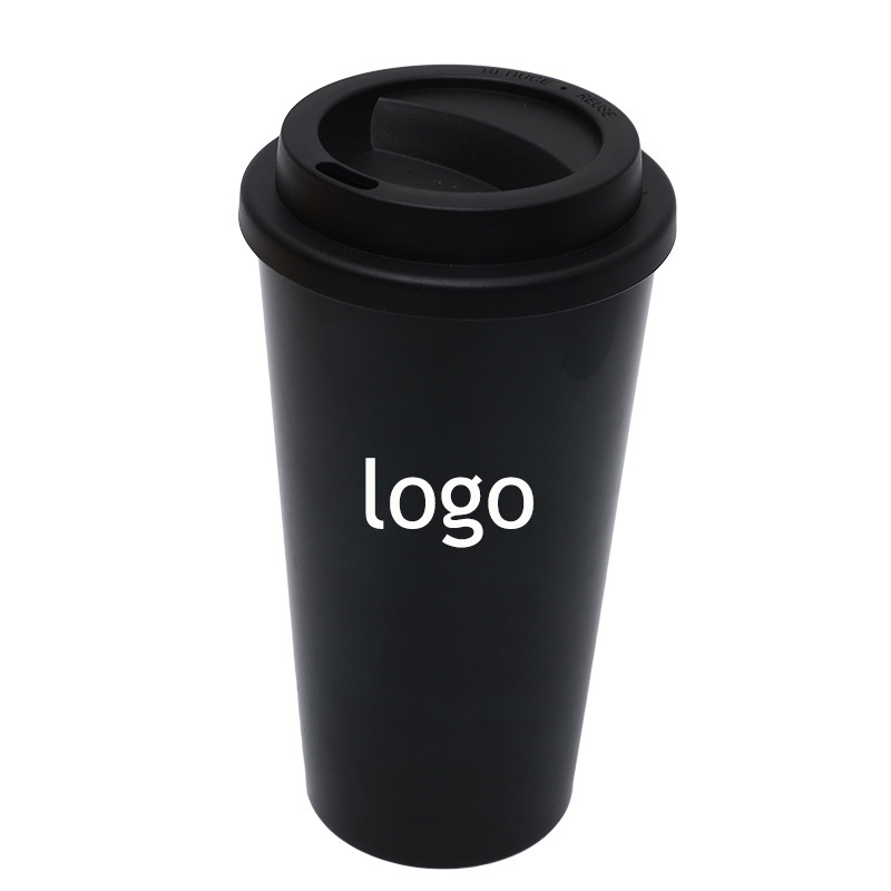 16oz Double-layer Plastic Coffee Cup view 3