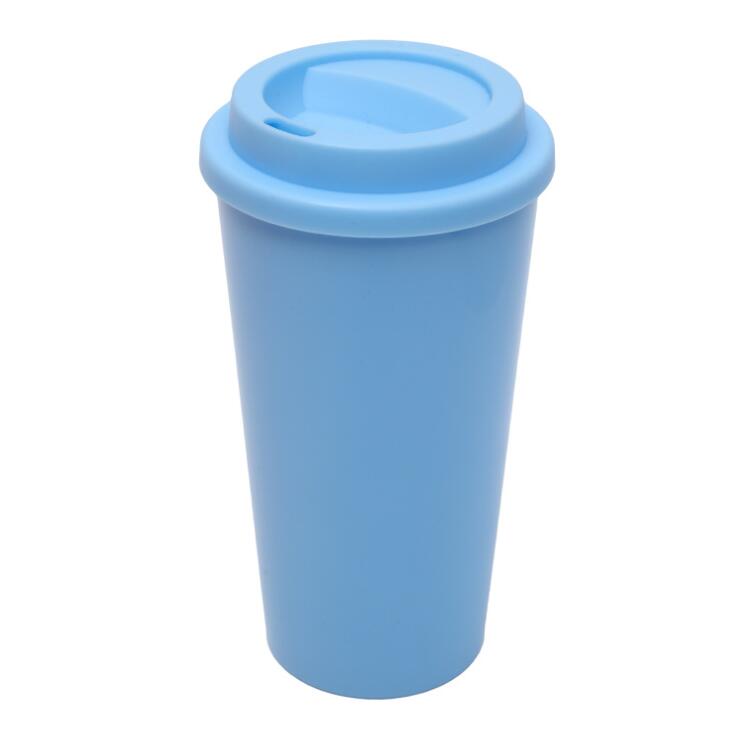 16oz Double-layer Plastic Coffee Cup view 4