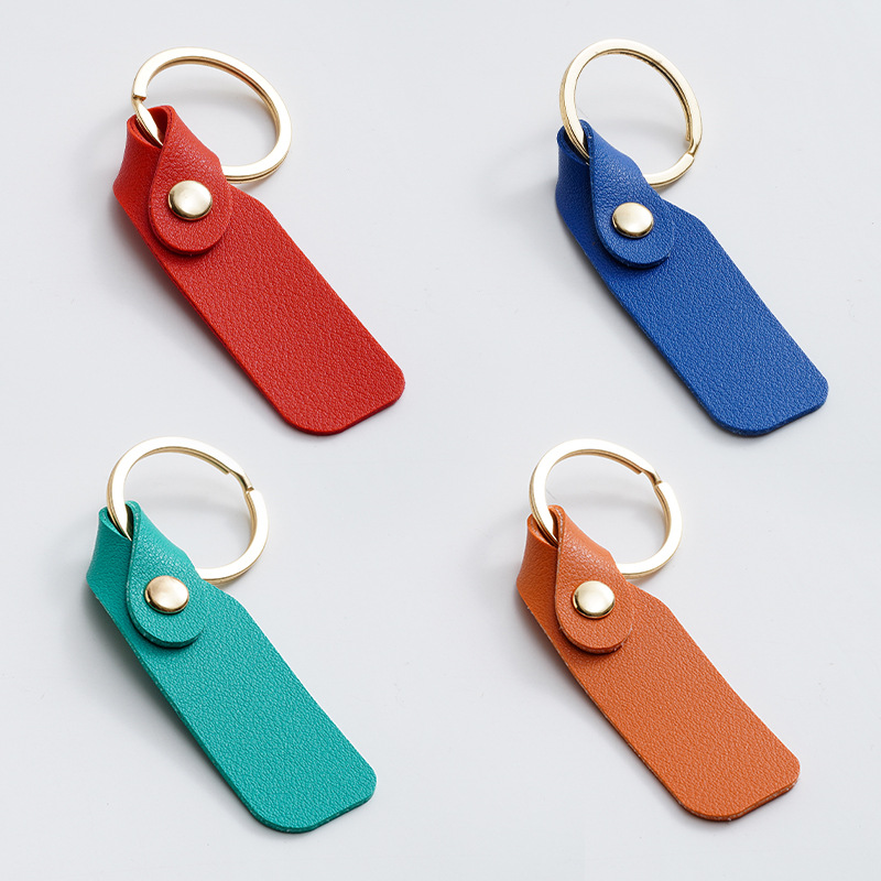 Special-shaped Pu Leather KeyChain view 2