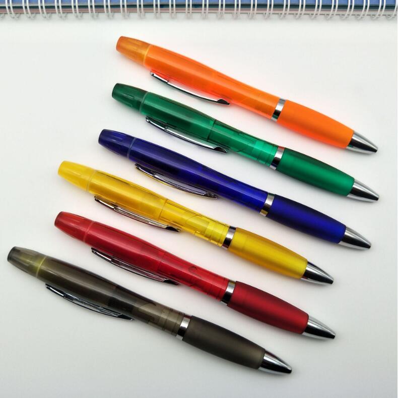 Custom Logo Frosted Double-ended Ballpoint Pen view 2