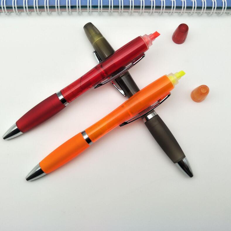 Custom Logo Frosted Double-ended Ballpoint Pen view 3