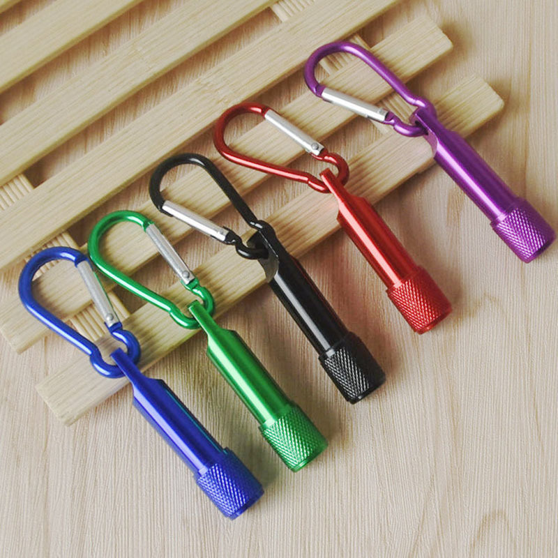 Custom Aluminum Flashlight With Metal Keychain