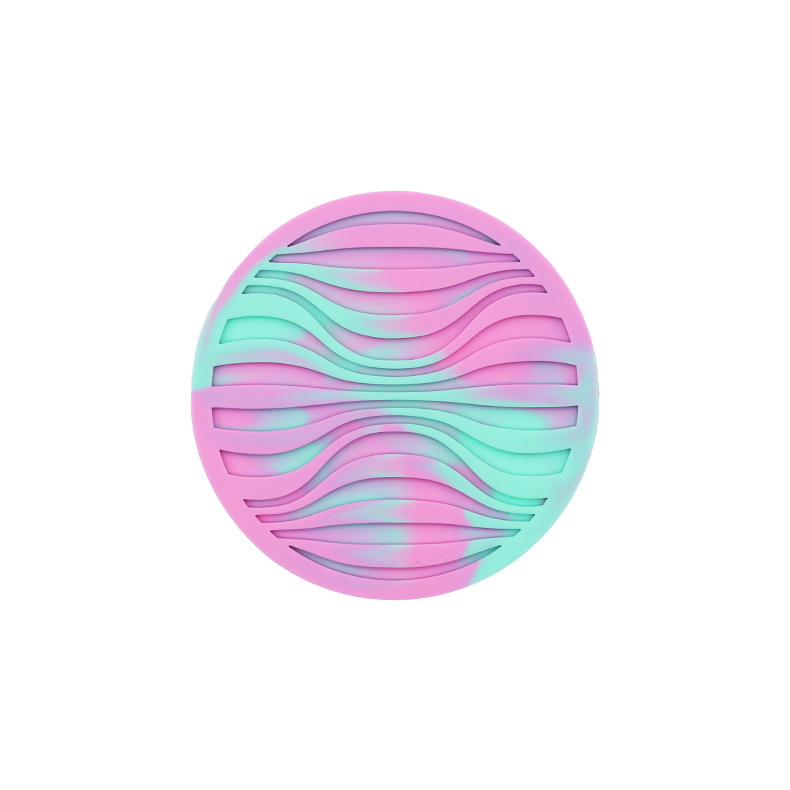 Custom Wavy Silicone Coaster view 12