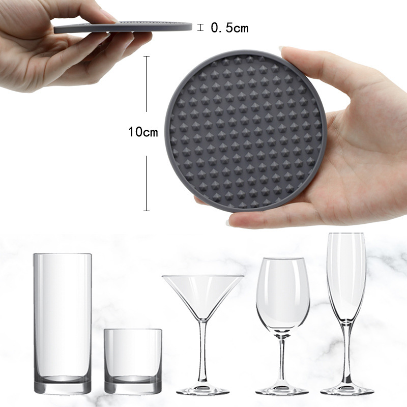 Custom Pyramid Silicone Coaster view 2