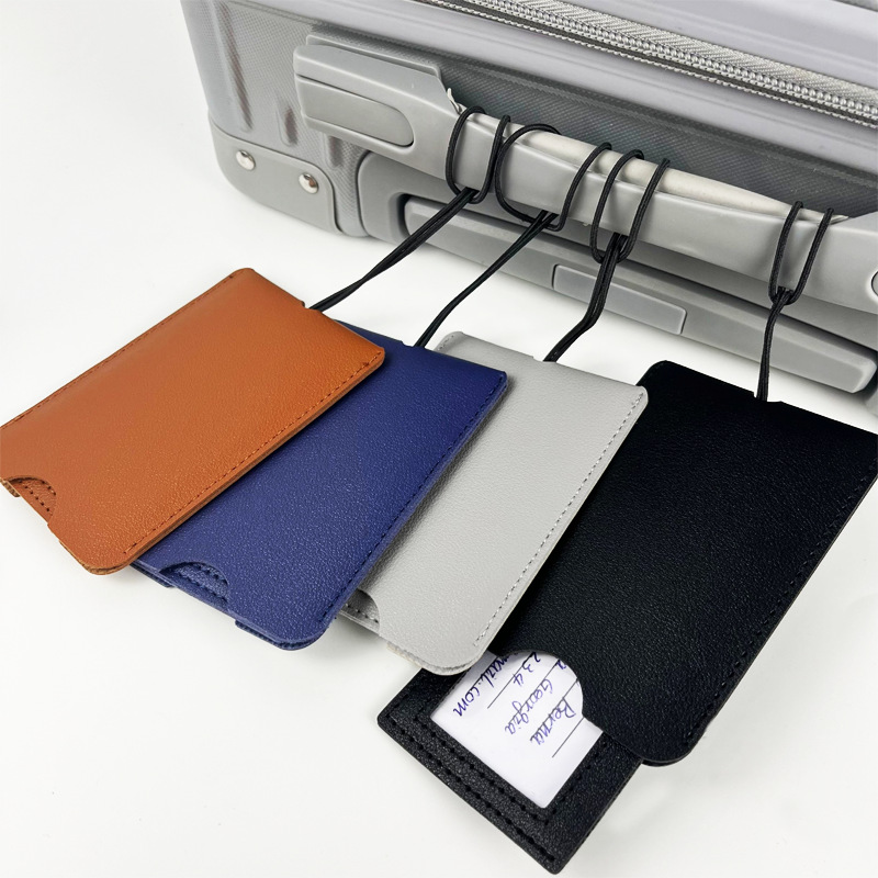 Concealed Leather Luggage Tag view 2