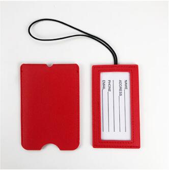 Concealed Leather Luggage Tag view 3