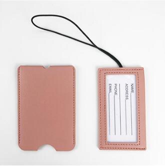 Concealed Leather Luggage Tag view 4
