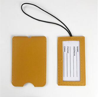Concealed Leather Luggage Tag view 5