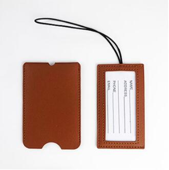 Concealed Leather Luggage Tag view 6