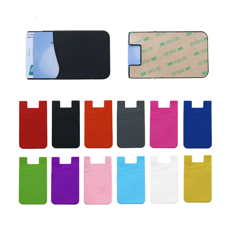 Double-Deck Adhesive Cell Phone Wallet view 2