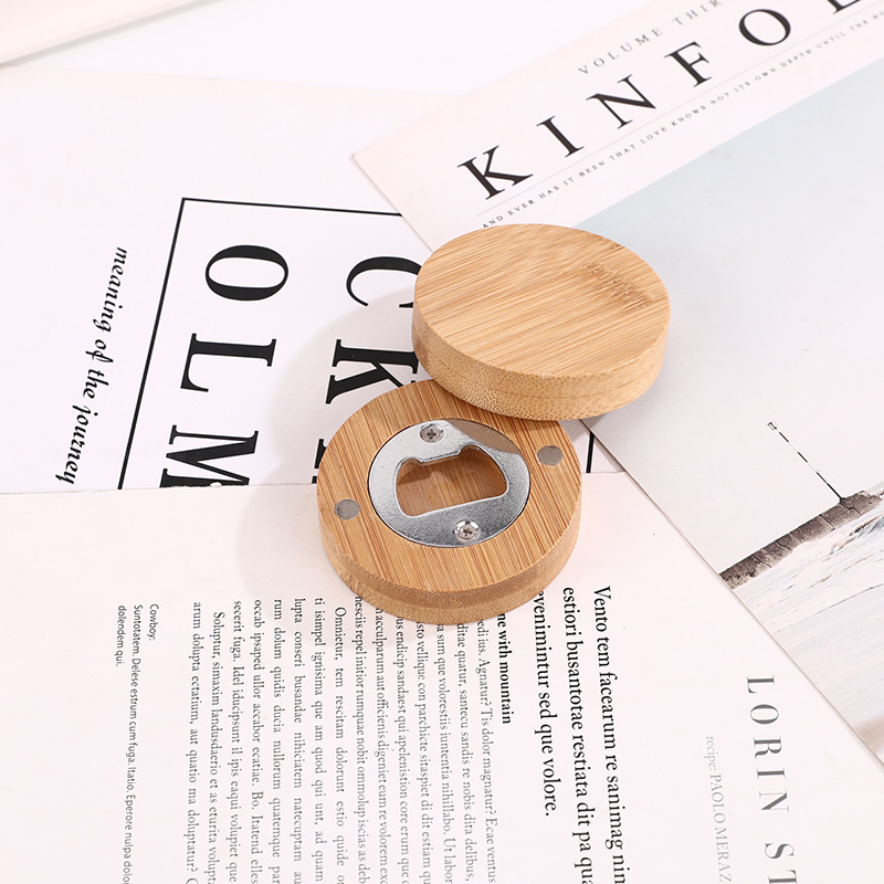 Magnetic Bamboo Bottle Opener view 3