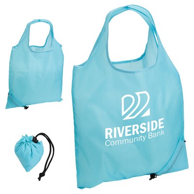 Bazaar RPET Folding Reusable Tote Bag view 2