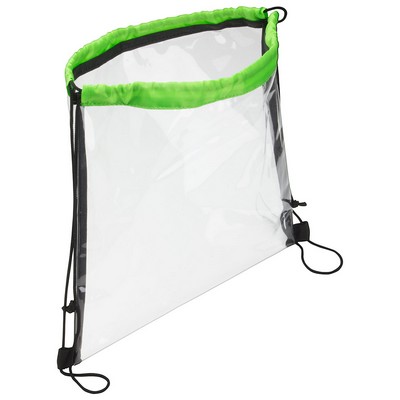 Clear Drawstring Backpack view 5