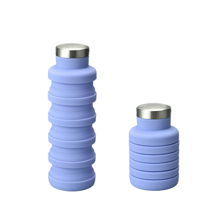 17 oz Collapsible Silicon Water Bottle