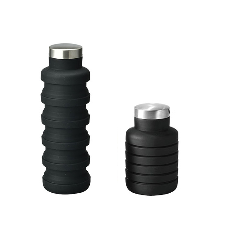 17 oz Collapsible Silicon Water Bottle view 5