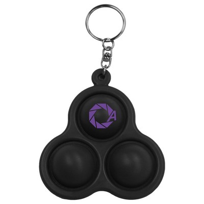 Universal Source? Pop 3 Bubbles Keychain view 2