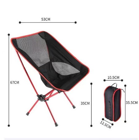 Outdoor Portable Folding Camping Chairs Beach Chair view 2