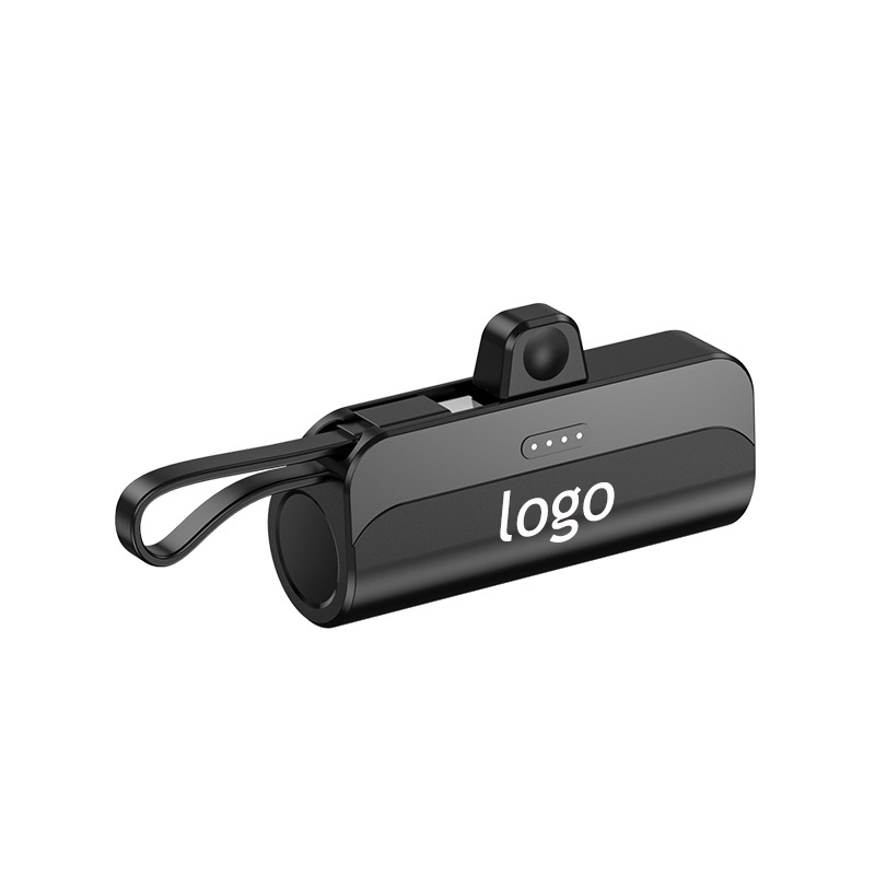 5000mAh Mini Portable Charger for iPhone with Built in Cable view 5