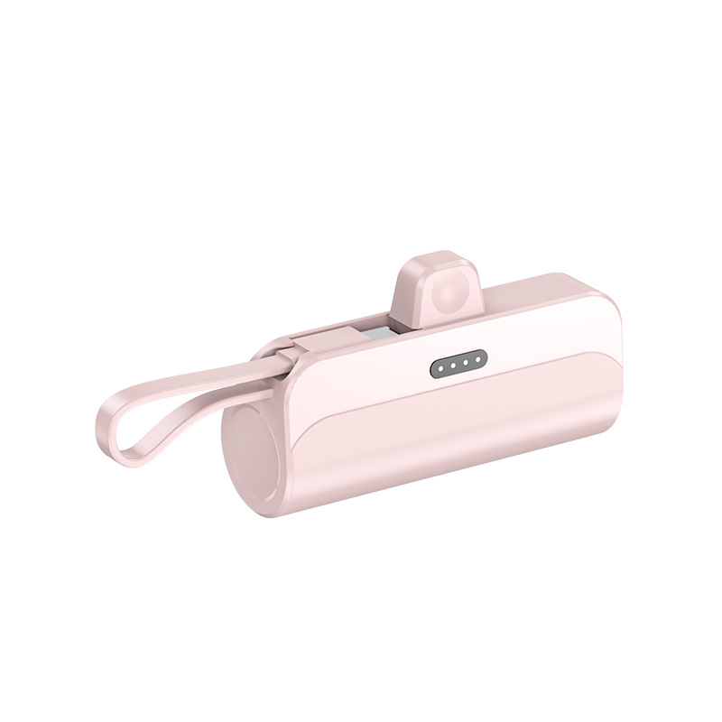 5000mAh Mini Portable Charger for iPhone with Built in Cable view 7