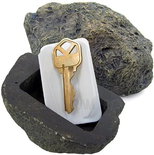 Hide-a-Spare-Key Fake Rock - Looks & Feels like Real Stone
